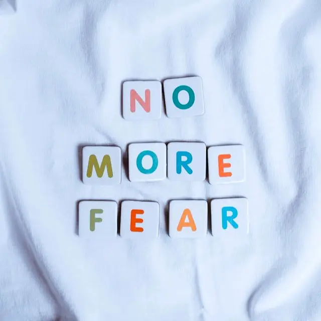 letters spell no more fear