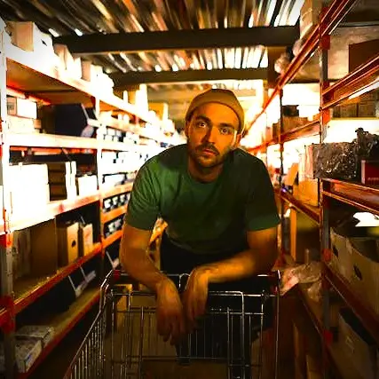 man at hardware store