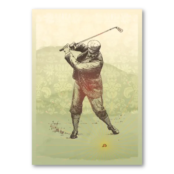 WA01P21A Cream Vintage Golfer 1