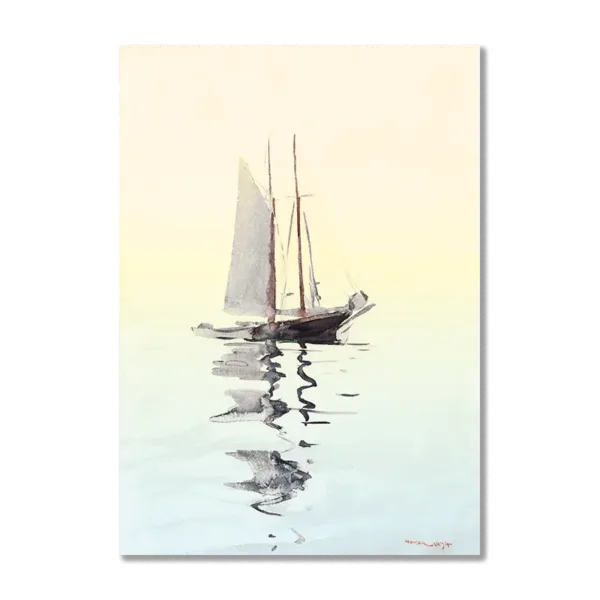 WA34P12A Two masted schooner