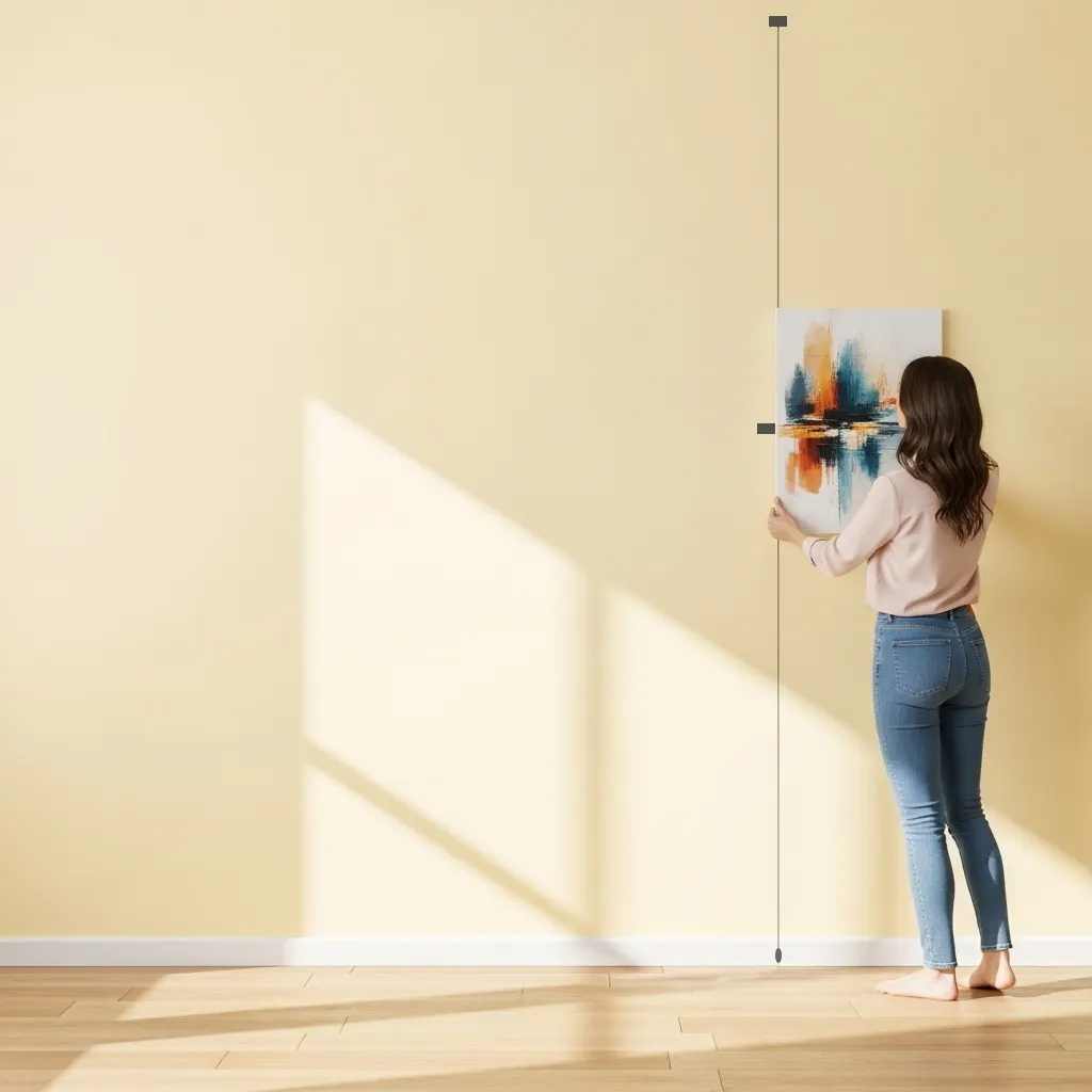 Hanging wall art using eyehigh hang kit step 2