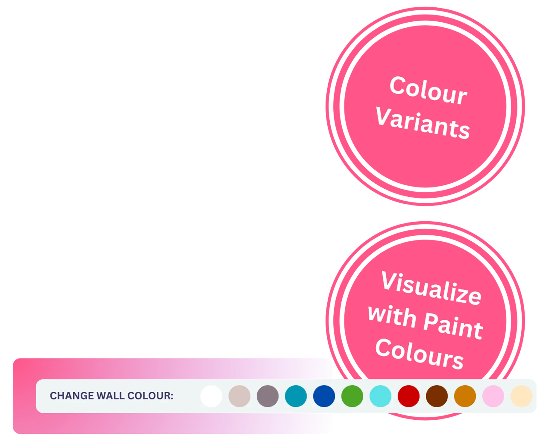 badge visualize colour variants white