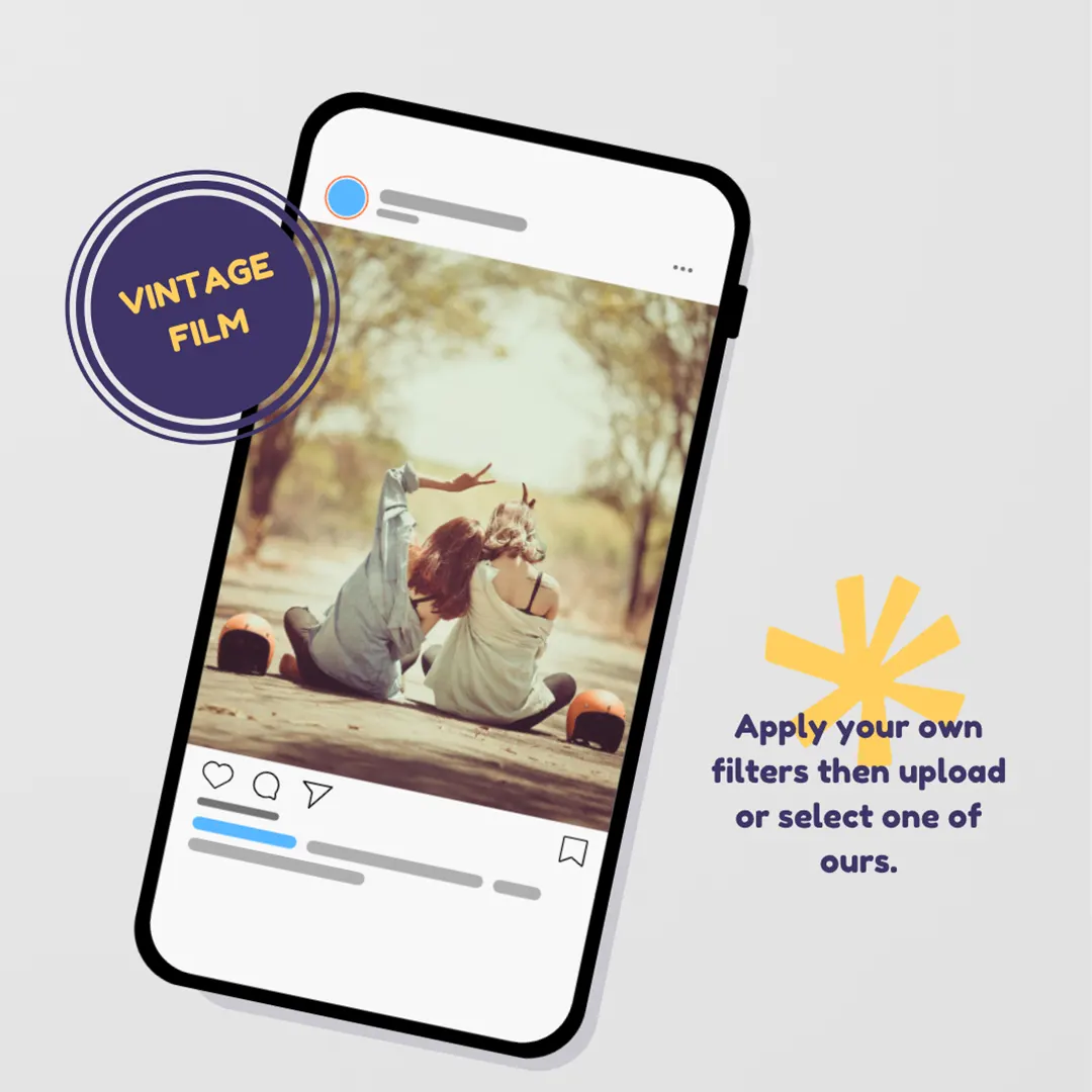 product image photo filter vintage film